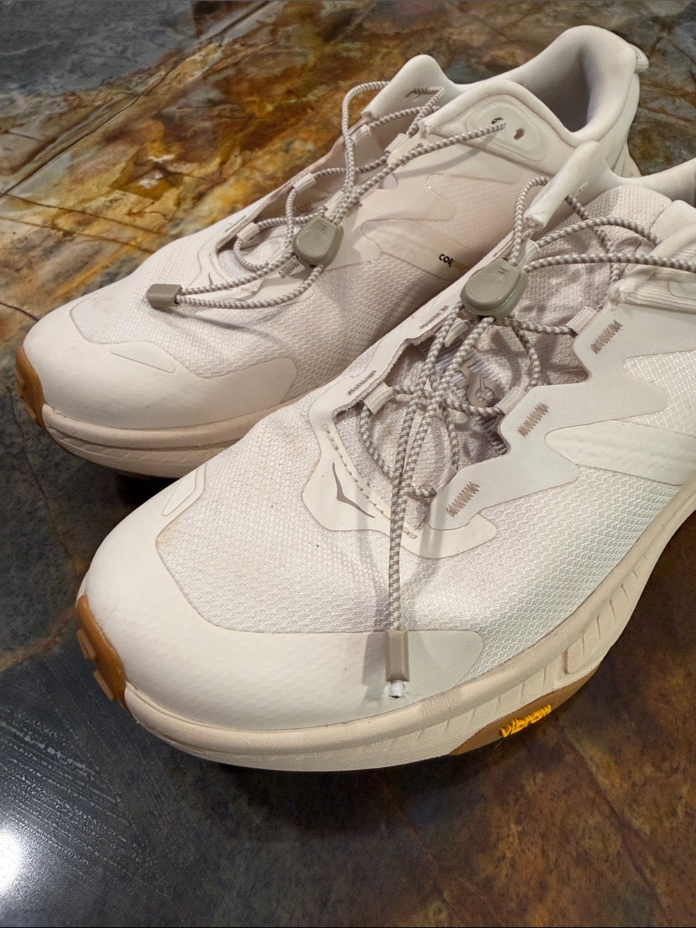 Hoka Transport Women’s White / tan Lightweight Running Sneakers size 10B - Picture 13 of 14